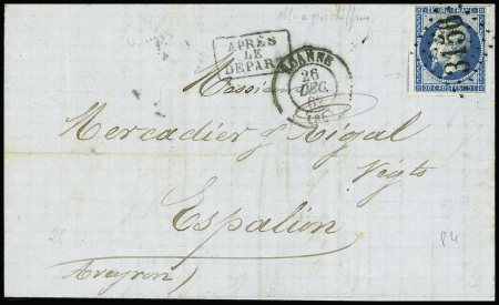 LOIRE GC 3156 sur n°14 sur lettre avec CàD T15 de