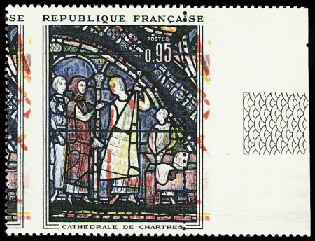 N°1399 variété couleurs très décalées et piquage à