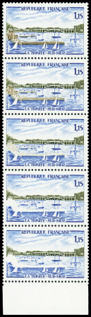 N°1585b 1f15 Port de La Trinité-Sur-Mer, variété Môle