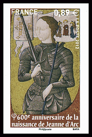 N°4654 0,89€ Jeanne d'Arc, non émis, non non dentelé,
