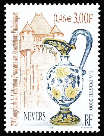 N°3329a 3f (0,46€) Nevers - F.F.A.P., variété vase