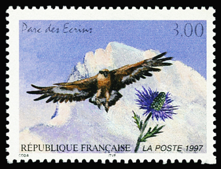 N°3054 3f Parc des Ecrins, lot de 3 variétés : impression