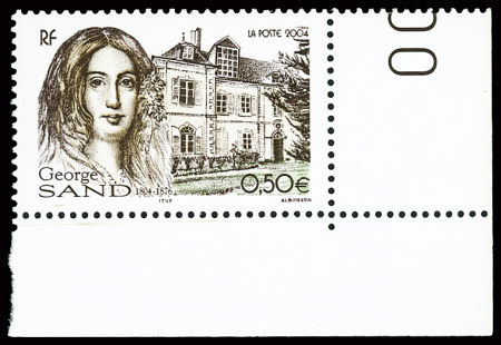 N°3645a 0,50€ Georges Sand, variété couleur violette