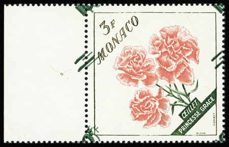 N°515 10f sur 3f Oeillet Princesse Grace, variété double