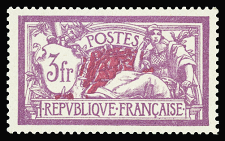 N°240 3f Merson, variété centre doublé (double teinte