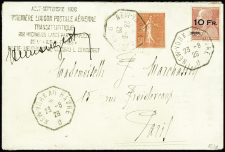 N°3 10f sur 90c rouge, très bon centrage + n°199 50c