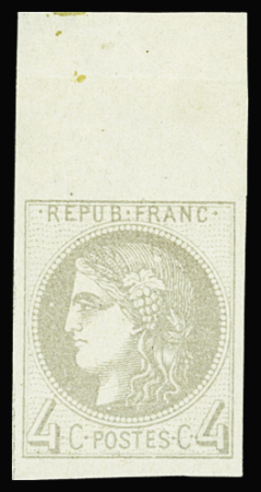 N°41Aa 4c gris-jaunâtre Report 1, neuf sans gomme (*),