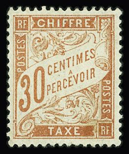 N°34 30c rouge-orange, bon centrage, neuf *, TB, R