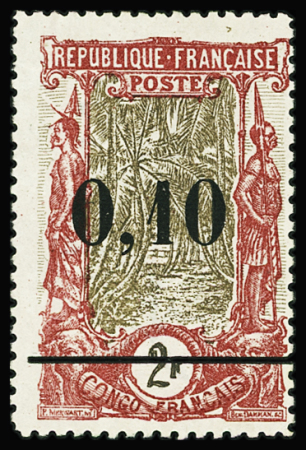 N°47 0,10 s. 2f. carmin et brun, neuf sans gomme, TB.