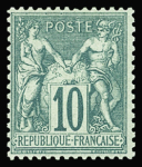 N°65 10c vert, neuf **, très frais, TB
