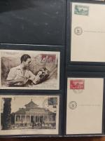 1931-2022 , Collection en deux classeurs de CARTES