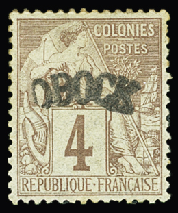 N°3 4c. lilas-brun s. gris, qq rousseurs, neuf *, TB.