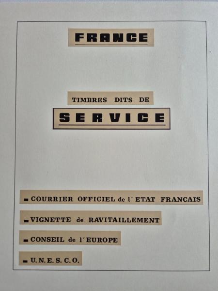 1942-1992 Collection spécialisée sur les timbres dits