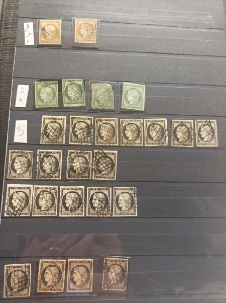 1849-71, Stock de classiques de France dont n°2 en