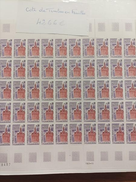 1940-2003, Lot comprenant des classeurs de feuilles,