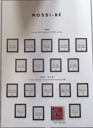1891-1894 Collection sur page MOC, de timbres neufs