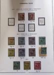 1891-1894 Collection sur page MOC, de timbres neufs