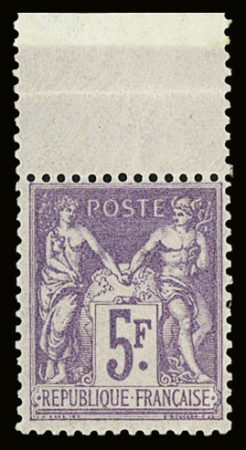 N°95 5fr violet, neuf ** avec bdf, TB.