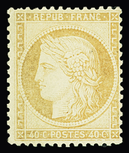 N°38 40c orange, neuf *, TB. Signé Calves