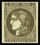 N°47 30c brun, neuf *, TB. Signé Calves