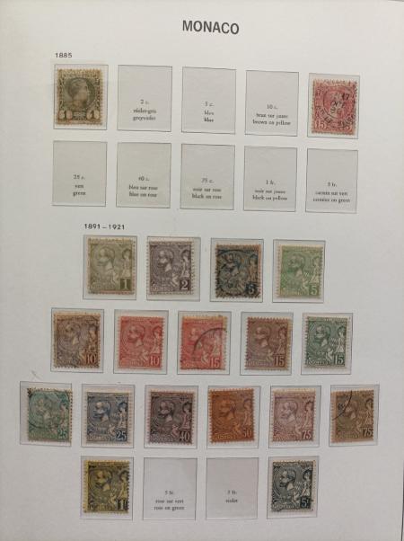 1885-2019, Collection de MONACO en 5 albums Davo,