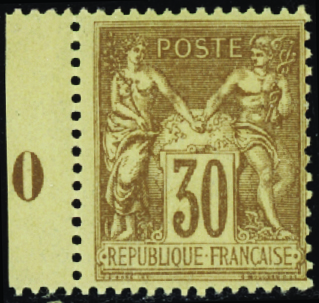 N°80 30c brun-jaune neuf ** TB