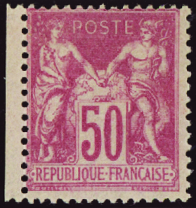 N°104 50c rose neuf ** TB