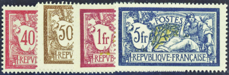 N°119/123 (sauf 122) Mersons 4 valeurs neuf ** TB