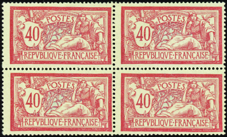 N°119 40c Merson bloc de 4 neuf ** TB