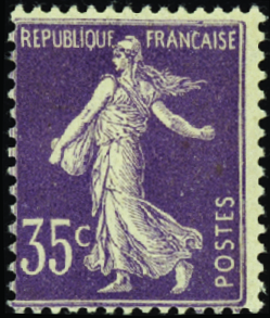 N°136 35c violet clair neuf ** TB