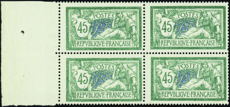 N°143 45c Merson bloc de 4 bdf neuf ** TB