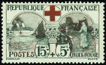N°156 15c+5c Croix-rouge neuf ** TB