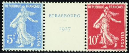 N°242A paire avec intervalle neuf * TB