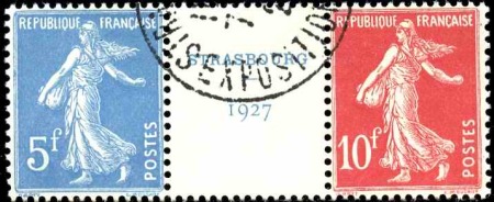 N°242A paire avec intervalle obl TB