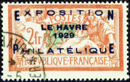 N°257A exposition philatélique int Le Havre obl TB