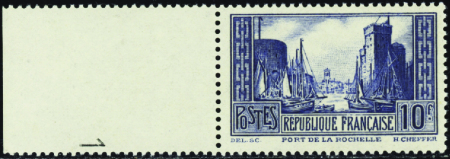 N°261 10f La Rochelle bdf neuf ** TB