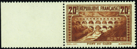 N°262 20f pont du Gard bdf neuf ** TB