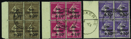 N°266/268 4ème série caisse d'amortissement  3 blo