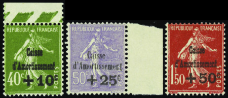 N°275/277  5ème série caisse d'amortissement 3 val
