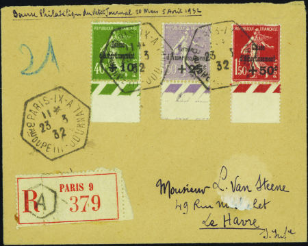 N°275/277 5ème série caisse d'amortiss 3 valeurs s