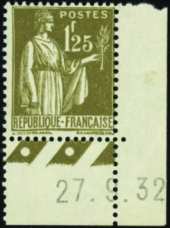 N°287 1f25 Paix cdf daté neuf ** TB