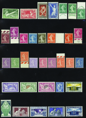 Année complète 1924 Numéros 183 à 215 34 timbres n