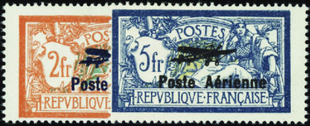 N°1/2 2f et 5f Merson neuf ** TB