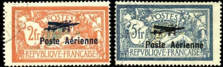 N°1/2 2f et 5f Mersons obl TB