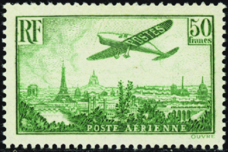 N°14 50f vert-jaune neuf * TB