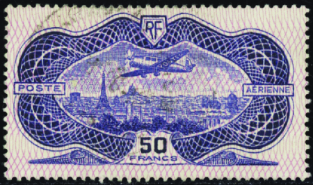 N°15 50f burelé obl TB