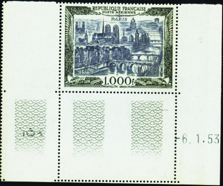N°29 1000F Paris cdf daté 6.1.53 neuf ** TB