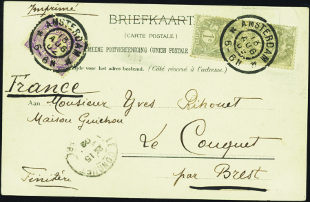 N°107 paire obl Amsterdam 13-8-02 sur lettre