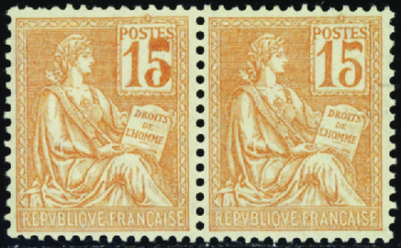 N°117 gros "5" tenant à normal neuf * TB