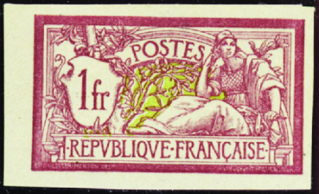 N°121a 1 F Merson non dentelé nsg TB